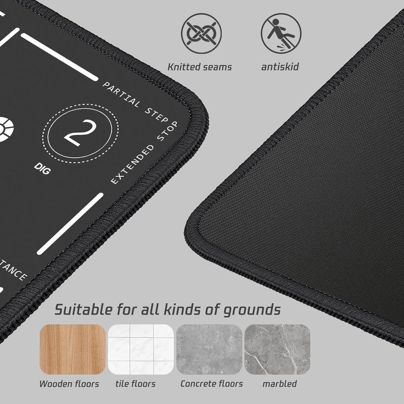 2F22E Portable Basketball Footwork Training Mat, Agility Footstep Training Mat, Basketball Pads for Training All Levels, Non-Slip Silent Equipment for All Ages to Improve Speed, Strength and Coordination - Image 3